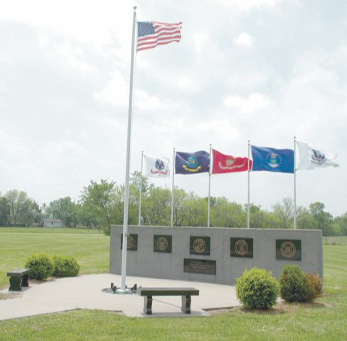The McCune Veterans Memorial built ten years ago will again host the Memorial Day service at 11 a.m. following the dedication of the GAR Memorial renovation.