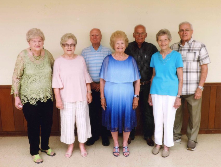 Crawford Community High School class of 1954 members met July 30 in Cherokee for their 68th reunion.