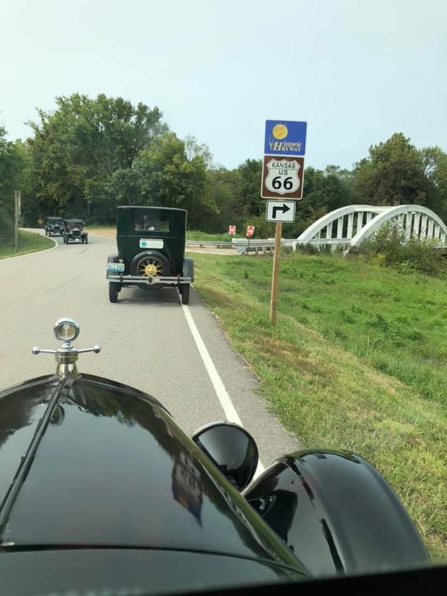 Drivers with the Ozarks Chapter of the Model T Ford Club of America visit the last surviving arch bridge on Route 66 in 2020. This year's Hillbilly Tour explores Southeast Kansas and Southwest Missouri from Sept. 7 to 11.
