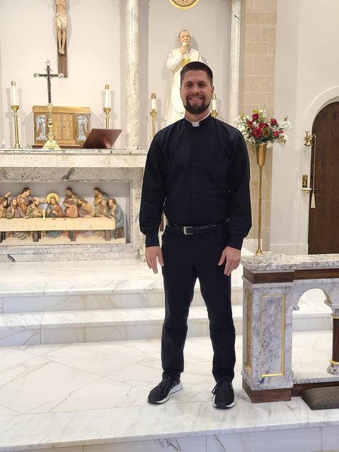 St. Pius X Catholic church welcomes Father Derek Thome during his first month on campus at Pittsburg State University.