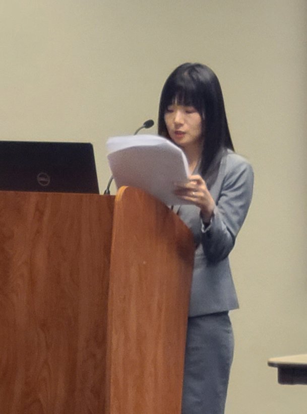 Multidisciplinary teacher-scholar Hyeryung Hwang gives a lecture, &ldquo;Barbaric Modernities,&rdquo; on her studies and research in world literature and cinema, incorporating theories of imperialism and colonialism, at the Overman Center on Pittsburg State University&rsquo;s campus Thursday evening. Hwang&rsquo;s talk was the 29th annual Emmett Lecture, which is sponsored by the Emmett family, the PSU English Department, and The Midwest Quarterly in memory of the late Victor J. Emmett Jr., a professor of English for 23 years.