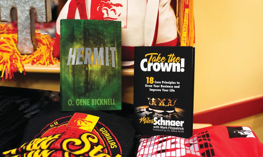 Gene Bicknell, author of &quot;Hermit: A Novel,&quot; and Miles Schnaer, author of and &quot;Take the Crown: 18 Core Principles to Grow Your Business and Improve Your Life,&quot; will host book signing events in Pittsburg on Friday and Saturday, Oct. 21 and 22.