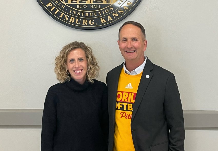 Katie Sawyer, Republican candidate for lieutenant governor, met with Pittsburg State University President Dr. Dan Shipp on Tuesday.