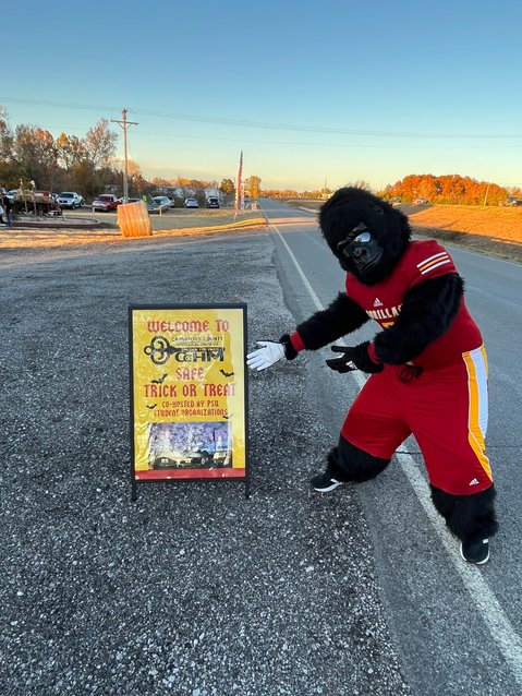 Those in attendance at the 3rd Annual Safe Trick or Treat at the Crawford County Historical Museum on Wednesday included Gus the Gorilla.