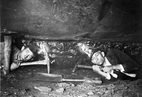 Underground coal mining in Kansas.