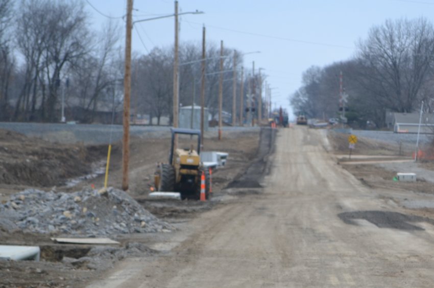 A view of the Quincy Street Ski Jump from Rouse. Improvements to the portion of Quincy between Joplin and Rouse streets that began in July include widening the street to allow for a turn lane, adding sidewalks to either side of the street, and leveling the ski jump. The first phase, concentrating on Rouse to Taylor Street, was originally scheduled to be completed, weather permitting, near the end of 2022, early 2023. The remaining phases, stretching from Taylor to Joplin, are to be completed by the fall of 2023.