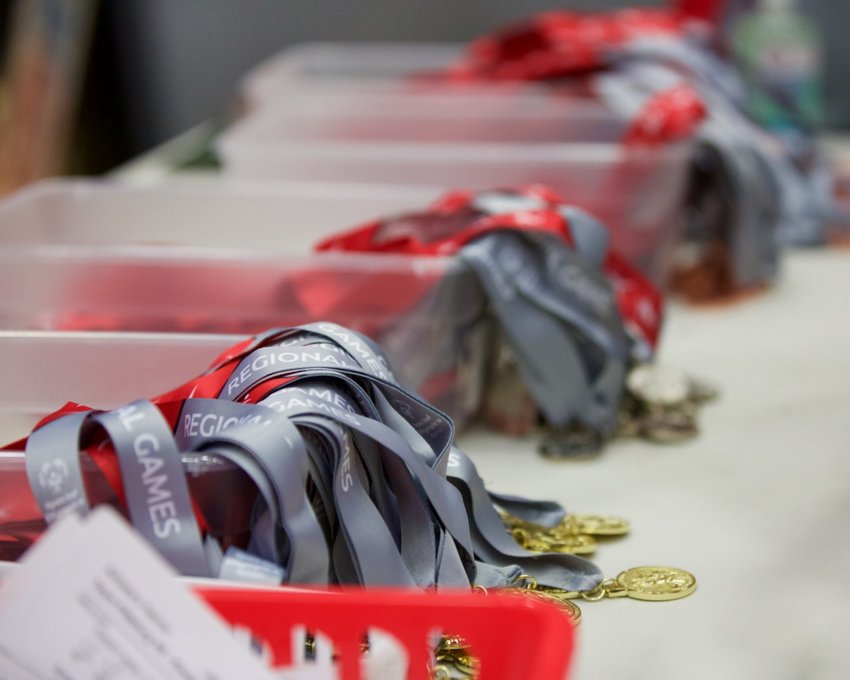 Special Olympics athletes from all around the Four State area were awarded medals for their performance at the Southeast Kansas Regional Basketball Competition at Pittsburg State University on Wednesday.
