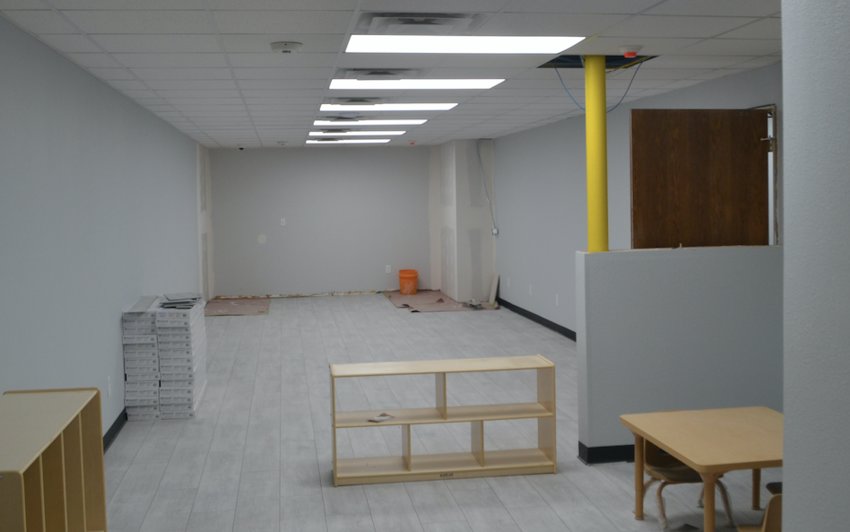 One of the classrooms nears completion at the Sonshine Childcare Center at Victory Life Church in Pittsburg.