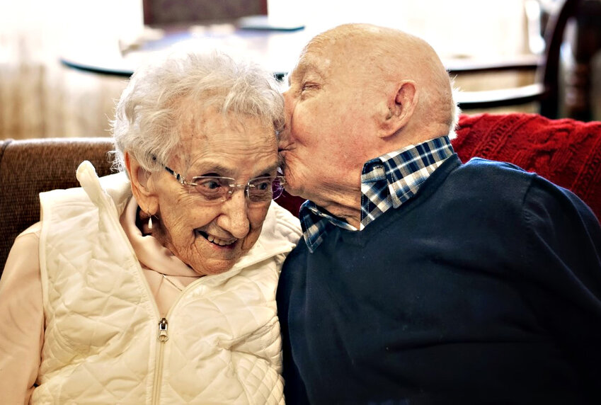 Marjorie and Fred Giefer will celebrate their 77th anniversary in August.