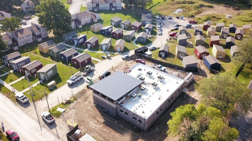 Typical layout of a Veterans' Community Project Village in Kansas City, Missouri.