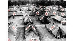 A typical field hospital in World War 2, these units had to be able to pack up and move quickly to keep pace with advancing, or retreating, forces.