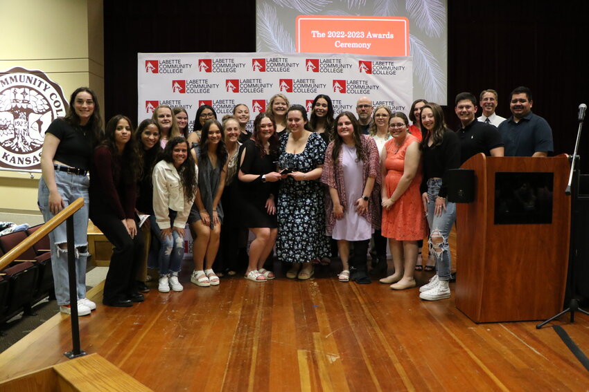Students at Labette Community College were honored for their achievements in academic, leadership, and club participation during the annual spring 2023 Student Awards Ceremony, Wednesday, April 26, in the Thiebaud Theatre.
