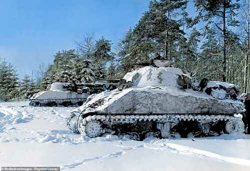 American Sherman tanks during the Battle of the Bulge. While not as heavily armed or armored as German panzers, the Sherman was fast, reliable, and in great quantities. The Sherman was the only tank used by every Allied army on every front during the war, from France to the Pacific and from North Africa to the Russian steppes.
