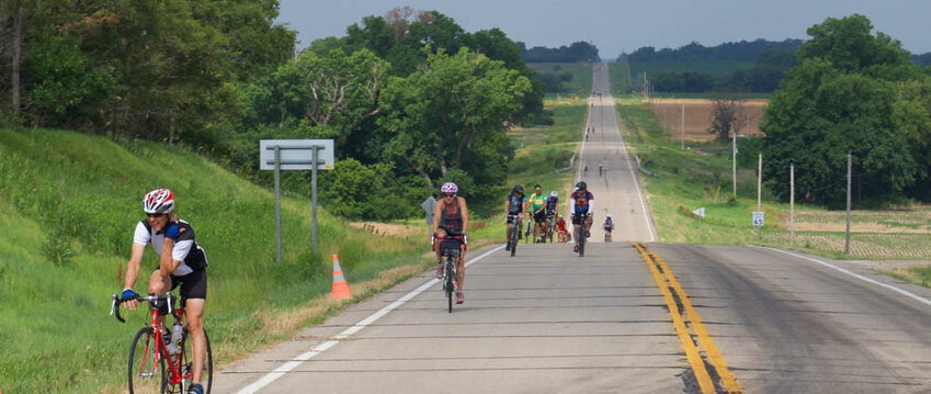 Cyclists are shown taking part in the 2022 Biking Across Kansas. This year&rsquo;s cross-state tour kicks off June 19. &nbsp;
