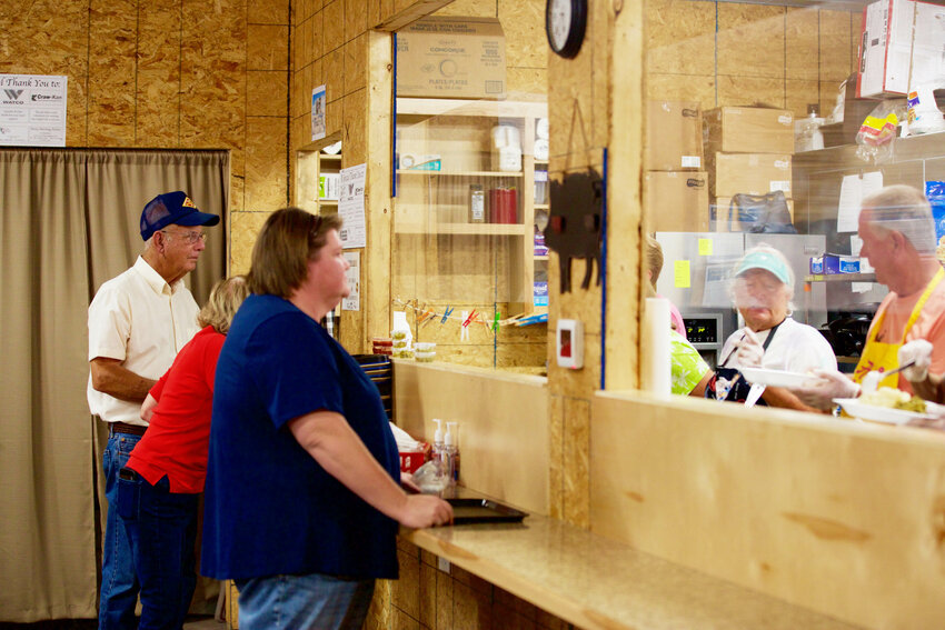 Angel Caf&eacute;, which serves breakfast and a chicken dinner to support Angels Among Us, serves food at the 2022 Crawford County Fair.