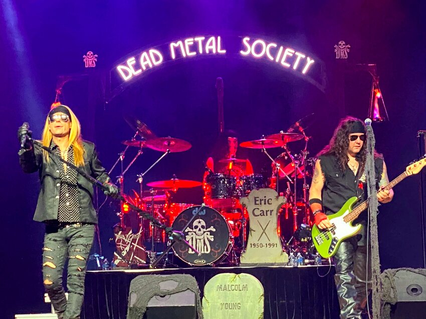 Dead Metal Society, a national touring 80s Metal cover band, shook &quot;The Corral&quot; at Kansas Crossing Casino all night long with an audience ranging from Gen Z to Boomers.
