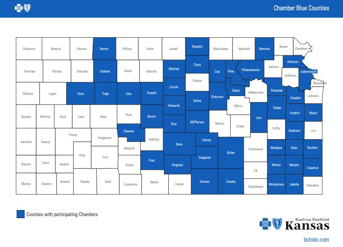 Kansas counties currently offering Chamber Blue