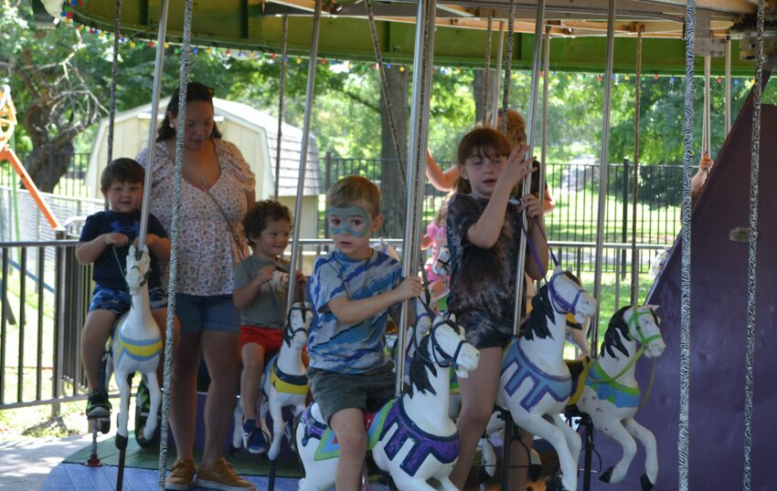 The newest addition, in 2022, is the 1927 carousel made by Mengles Carnie Company in Brooklyn, New York City. Donated by Riggs Chiropractic, the carousel was refurbished and entered service last year at the park.