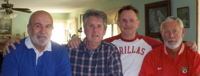 (left to right) Jim Merrill, Bill Scully, Terry Bartlow, and David Ross&nbsp;