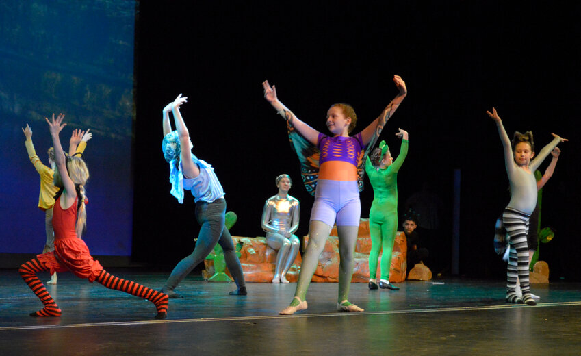 Young dancers from Midwest Regional Ballet Company perform a scene from &quot;The Pocket Guide to Desert Survival.&quot;