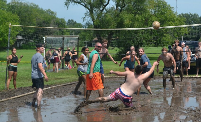 The mud volleyball tournament near the Arma Ball Fields proved to be a messy and entertaining affair.