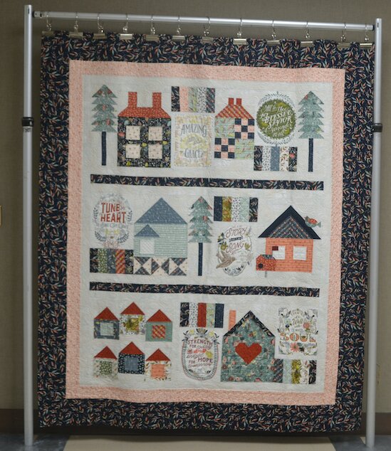 The Donation Quilt to be given away during Little Balkans Days. The winner will be announced at 3 p.m. on Saturday, September 2.