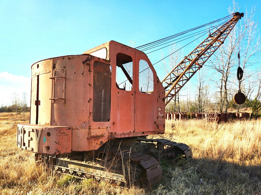 The Insley Manufacturing Corporation Model K-12 dragline and bucket recently donated to MHM in Franklin. This dragline will be on the museum grounds in Franklin.