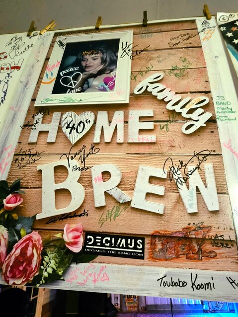 The Homebrew shows have unique posters each year that attendees sign. This poster was special as it features Lance's love of his life, Mary,&nbsp; who has passed.