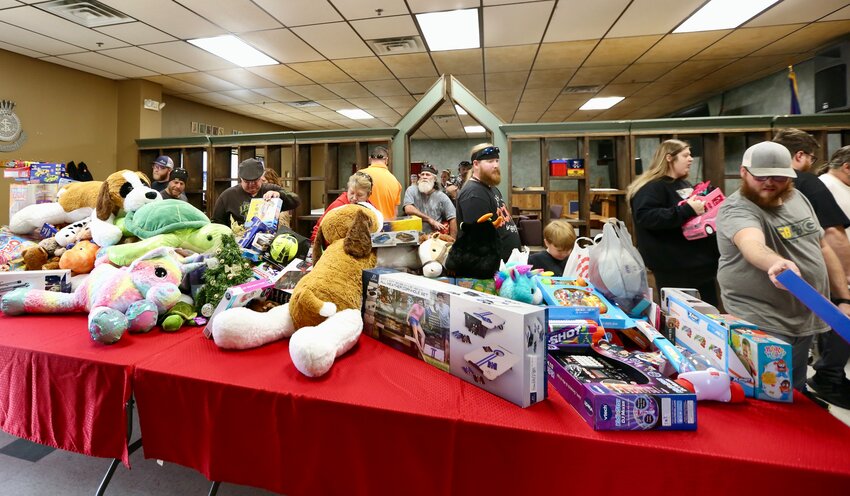 Bikers from across the area gathered at The Salvation Army Family Store &amp; Donation Center in Pittsburg Saturday afternoon to drop off their toys for area children as a part of the 39th Annual Pittsburg Toy Run.