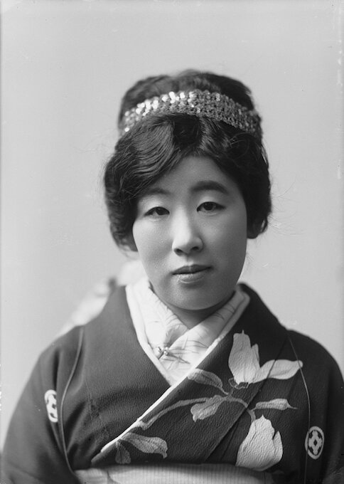 Japanese opera singer Tamaki Miura (1884-1946), circa 1920.