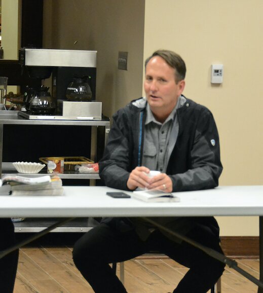 Pittsburg State President Dan Shipp was the guest of honor at Pittsburg Library&rsquo;s Cup o&rsquo; Conversation on Thursday. Shipp spoke about overcoming dyslexia, growing up in Nebraska, and his vision for PSU.
