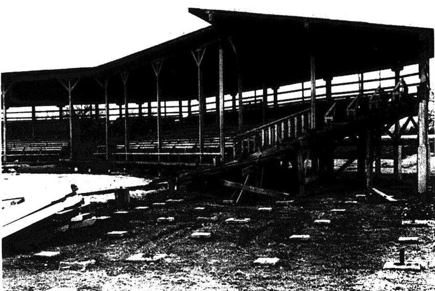 Jaycee Ball Park after part was razed from the Feb.15,1974 Morning Sun.