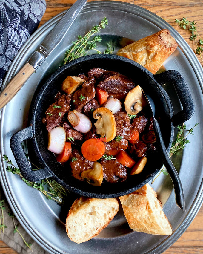 Beef and Vegetable Stew With Red Wine