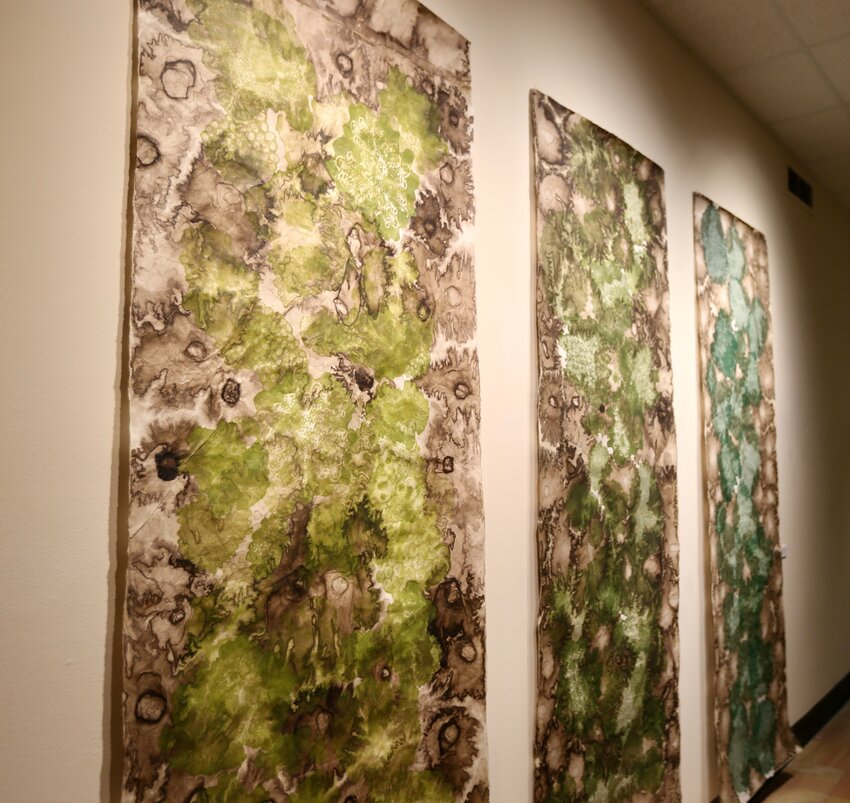 Art created by Marilee Salvator, a Kentucky artist and resident, is currently on display at Porter Hall on the campus of Pittsburg State University, located at 202 E. Cleveland Ave., and can be seen up until Friday, April 5.