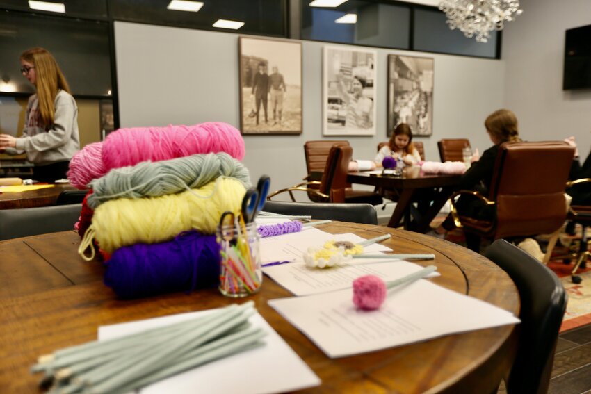 Attendees put their crochet skills to the test at the Crochet Club, hosted at 9 a.m. Monday through Wednesday at Root Coffeehouse, located at 402 N. Broadway St.