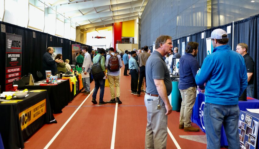 Students from all majors and classifications at Pittsburg State University put on their best business attire and polished their resumes for Wednesday&rsquo;s Spring Career Fair held at the Robert W. Plaster Center. Students networked with employers and learned more about opportunities available in their field of interest. The companies in attendance included Backyard Discovery, Black &amp; Veatch, Children&rsquo;s Mercy Hospital, Commerce Bank, EaglePicher Technologies, Heartland Behavioral Health, the Kansas Bureau of Investigation, Mercy, the Renaissance Festival, Schreiber Foods, TFI Family Services, and the U.S. Army Corps of Engineers.