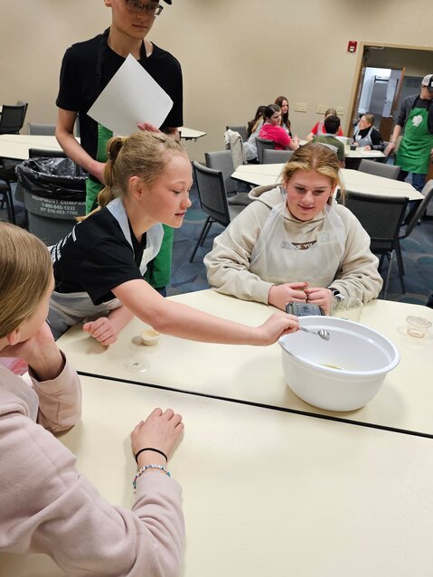 Frontenac 7th graders ventured out to Greenbush on Thursday to learn about the culinary arts and how to create healthy snacks, a basic skill everyone needs to know. 9