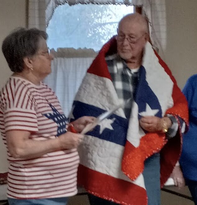 U.S. Air Force veteran Doug Monroe was presented with a Quilt of Valor for his service during the Vietnam War. Monroe was also presented a Vietnam Era pin commemorating the 50th anniversary of the war&rsquo;s end.