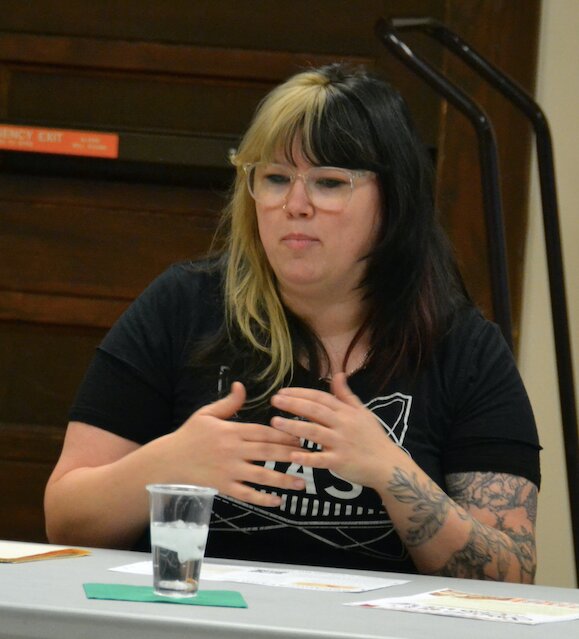 Heather Horton, owner of TOAST, shares her journey from the farm to restaurateur during a Cup o&rsquo;Conversation at the Pittsburg Public Library.