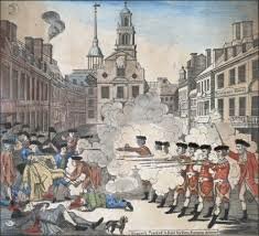 Paul Revere&rsquo;s rendition of the Boston Massacre, March 5, 1770.