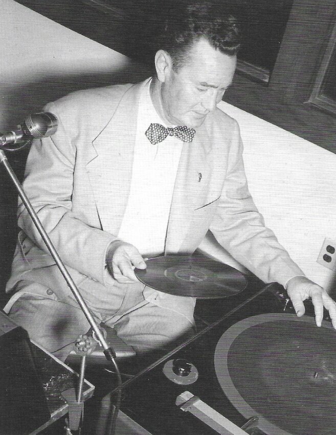 Robert W. Hart, KSTC professor of mathematics, enjoyed being the disc jockey for a musical recollections program that aired in the summer of 1950. It&rsquo;s unclear whether this was a campus program or went out by radio to the general public. At the time broadcasting students worked both on campus and in the studio of KSEK radio in Pittsburg.