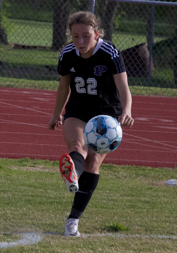 Pittsburg senior forward Alyssa Hotze is the Morning Sun soccer player of the year. (BROCK SISNEY / THE MORNING SUN)