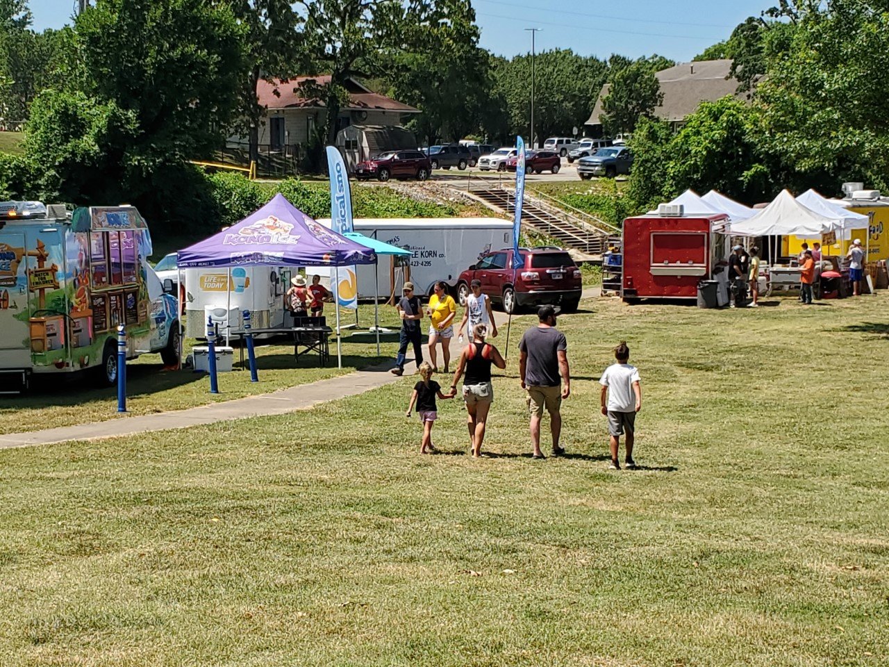 In addition to vendors selling a variety of craft products and souvenirs at Lincoln Park on Monday, the Fourth of July celebration also included several food trucks providing plenty to eat near the park’s J.J. Richards Band Shell.