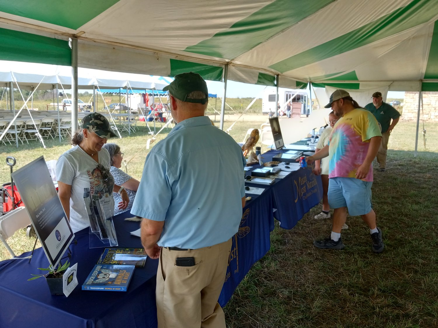 Exhibitors at the annual Prairie Jubilee on Saturday included several providing information about the wildlife of the tallgrass prairie ecosystem.