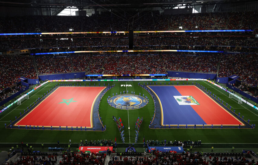 General view inside the stadium before the match