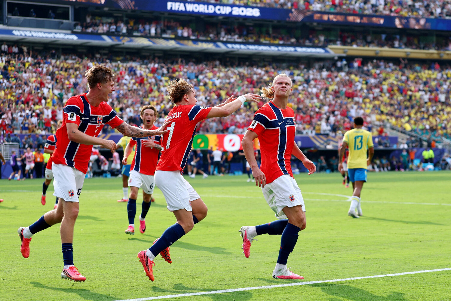 Erling Haaland leads Norway to Quarterfinals after second half brace against Brazil on day two of the World Cup Round of 16