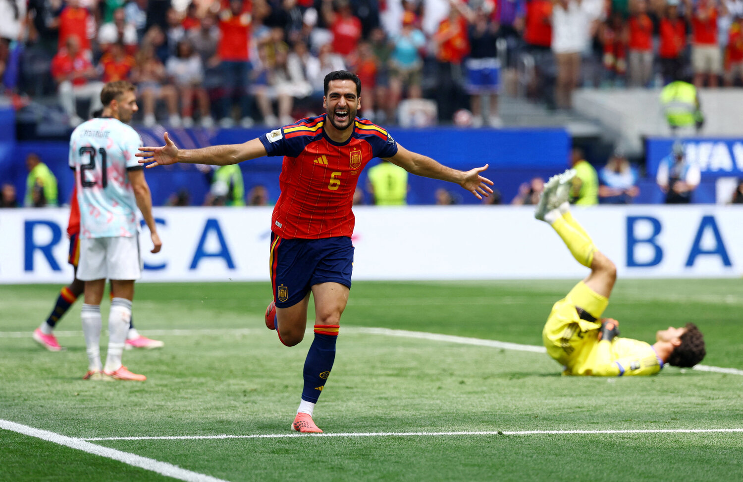 Spain edge Belgium 2-1 thanks to late Merino winner in World Cup Quarterfinals