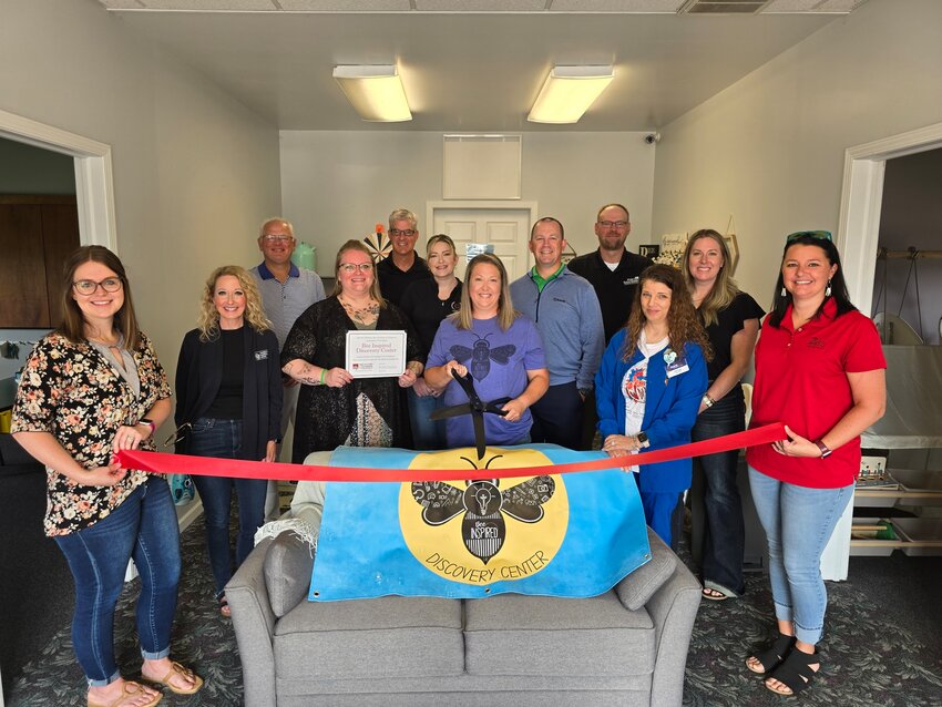 Fort Madison Chamber ambassadors helped christen the new Bee Inspired Discovery Center just off Ortho Road behind Victory Faith Church on Friday.