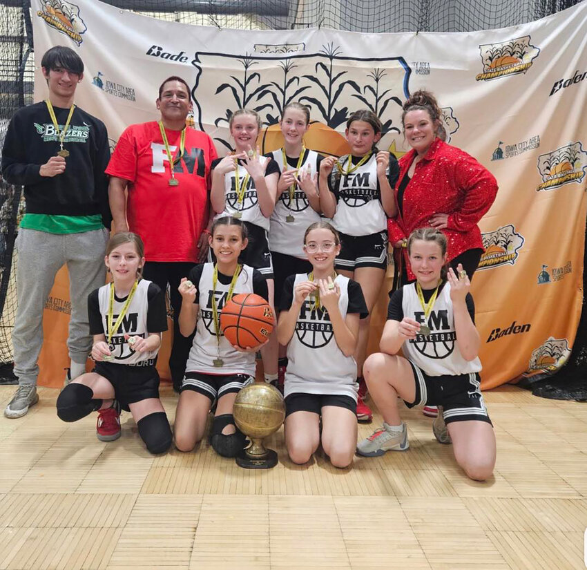 The Iowa Middle School 2025 girls champions from Fort Madison.