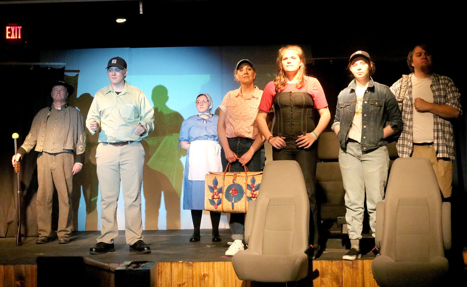 Old Fort Players' "Leaving Iowa" goes curtain up this Friday starting at 7:30 p.m. Check out this perfect portrayal of the Midwestern summer road trip. Photo by Chuck Vandenberg